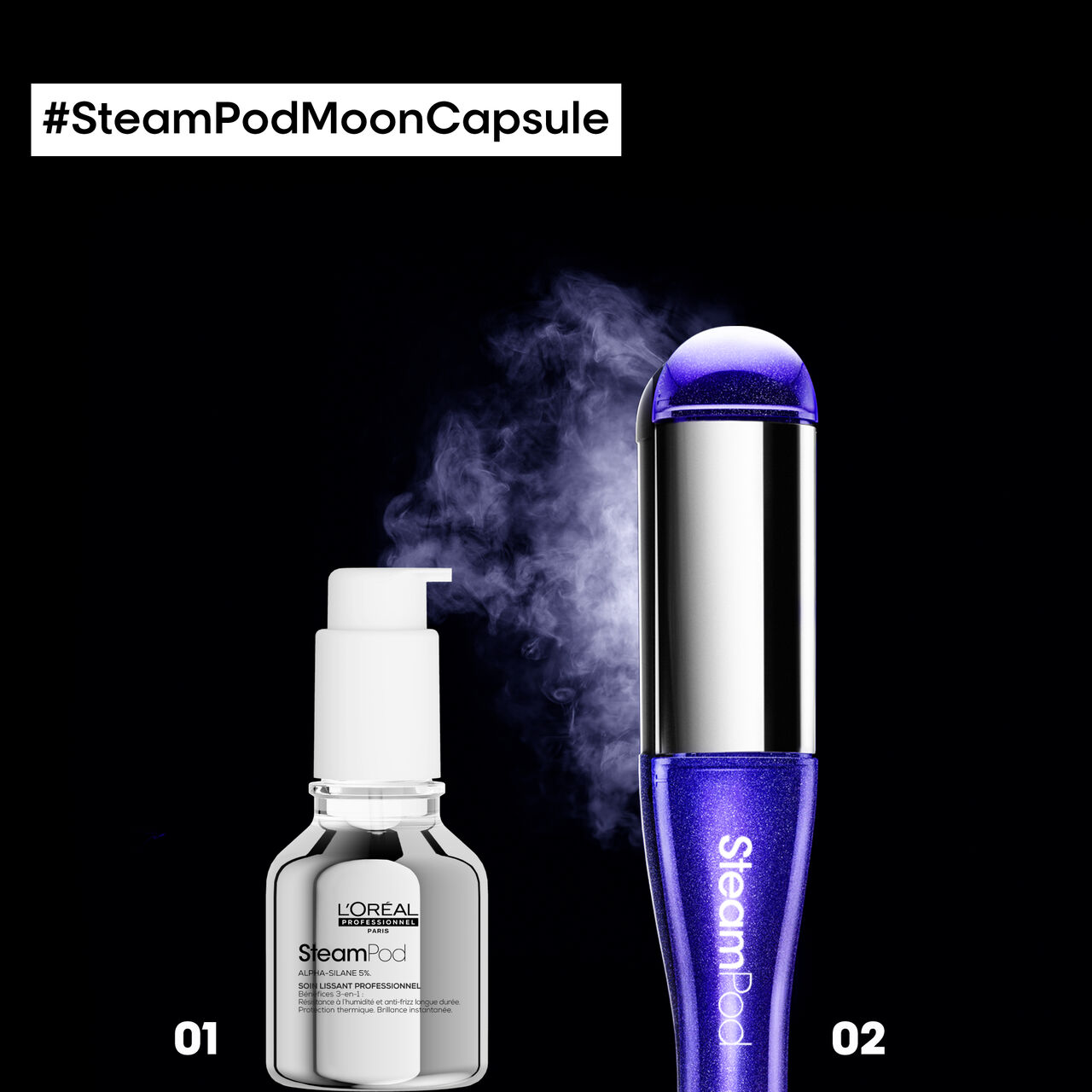 Duo soin lissant et SteamPod Moon
