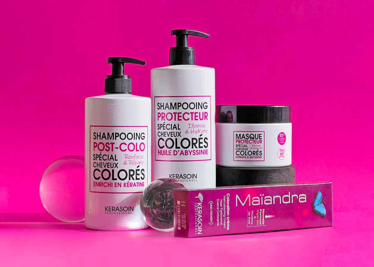 Kerasoin Professionnel : -20% dès 2 soins pour cheveux colorés achetés.