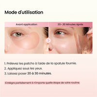 Patchs pour les yeux aux peptides de collag&egrave;ne