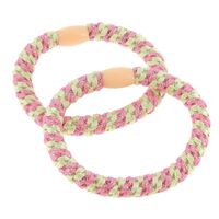 &Eacute;lastiques tiss&eacute;s sans m&eacute;tal beige rose