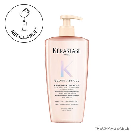 Bain cr&egrave;me Hydra-Glaze Gloss Absolu 500 ml rechargeable