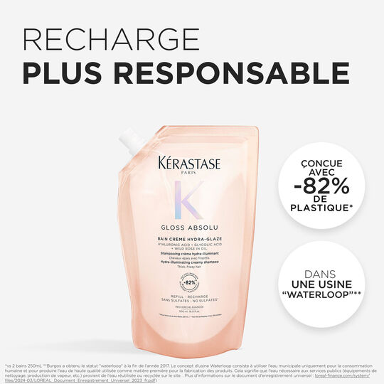 Bain cr&egrave;me Hydra-Glaze Gloss Absolu recharge 500 ml