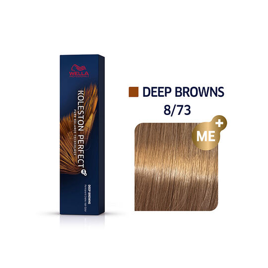 Coloration permanente Koleston Perfect Me+ 8/73 blond clair marron dor&eacute;