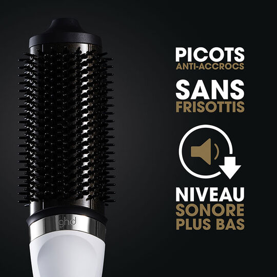 Brosse soufflante 2-en-1 Duet Blowdry blanc