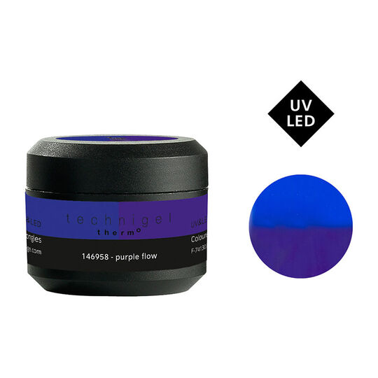Gel de couleur UV & LED thermo Magic Style purple flow