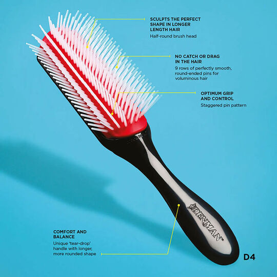 Brosse d&eacute;m&ecirc;lante D4 rouge