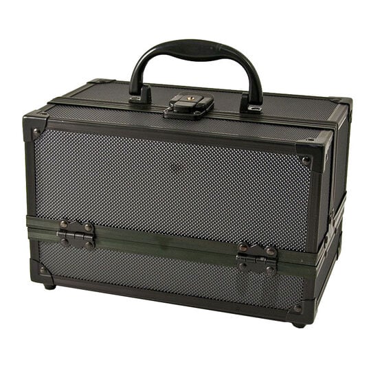 Mini valise make-up en alu noire