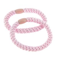 &Eacute;lastiques tiss&eacute;s sans m&eacute;tal rose bonbon