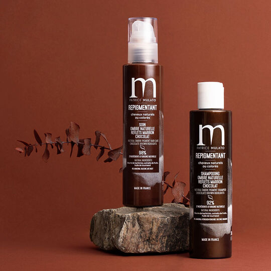 Shampooing repigmentant cheveux naturels ou colorés ombre naturelle