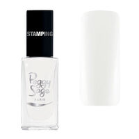 Vernis &agrave; ongles stamping Peggy sage blanc