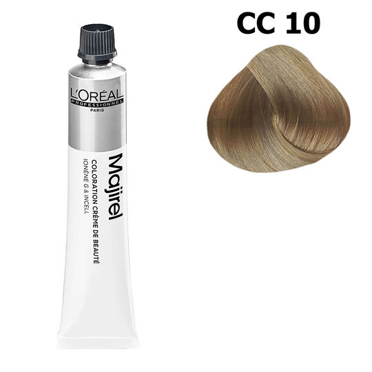 Coloration permanente Majirel CC 10 blond tr&egrave;s tr&egrave;s clair