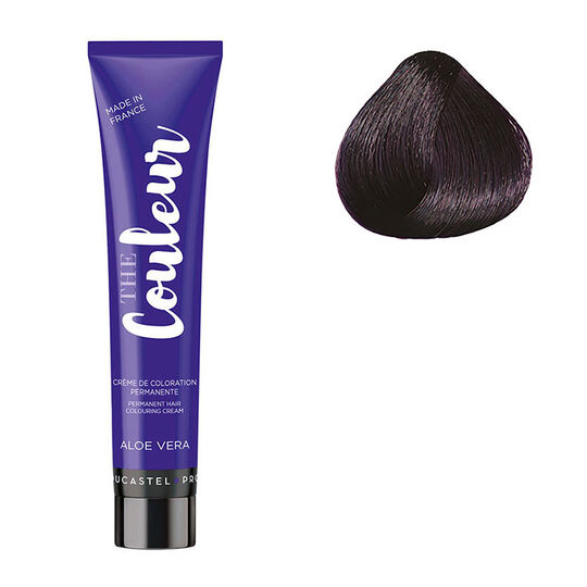 Coloration permanente The Couleur 3.66 ch&acirc;tain fonc&eacute; violine profond