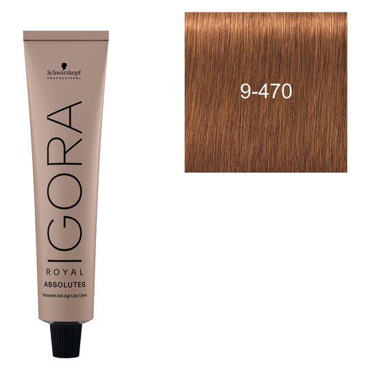 Coloration pour cheveux matures Igora Royal Absolutes 9-470