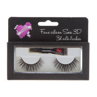 Faux cils en soie 3D N°8,  Faux cils en soie 3D N°8