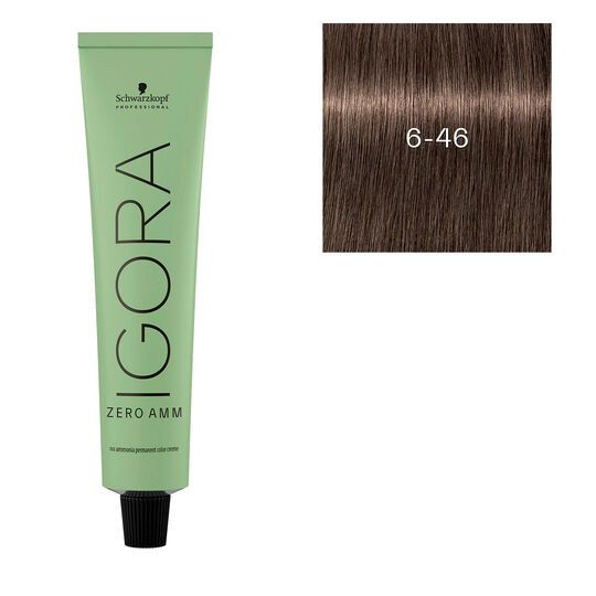 Coloration Igora Zero Amm 6-46 blond fonc&eacute; beige chocolat