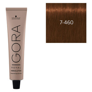 Coloration pour cheveux matures Igora Royal Absolutes 7-460