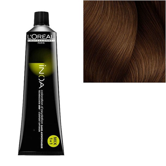 Inoa Coloration sans ammoniaque 6.24 marron nacr&eacute;