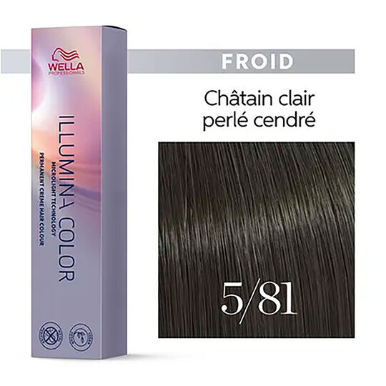 Illumina color 5/81 châtain clair perlé cendré