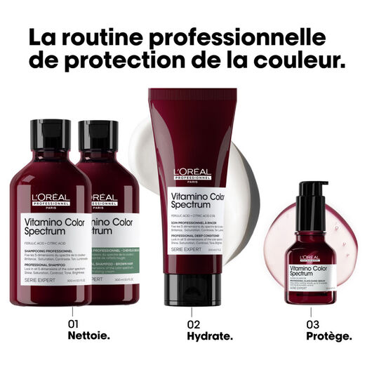 Shampooing neutralisant Vitamino Color Spectrum vert, anti-rouge