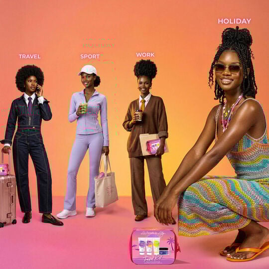 Travel kit routine cheveux cr&eacute;pus