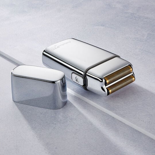 Rasoir professionnel rechargeable en m&eacute;tal FOILFX02 silver