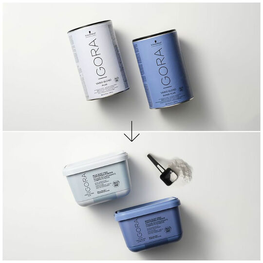 Poudre éclaircissante compacte blanche Igora Vario Blond Super +