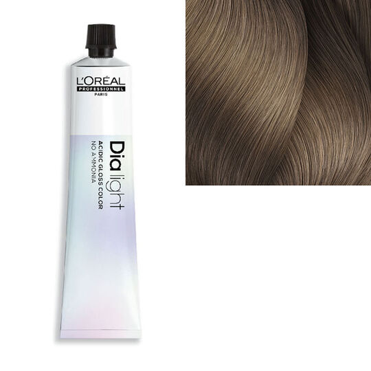 Coloration ton sur ton Dialight 8.28 blond clair iris&eacute; mocca
