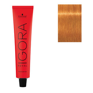 Coloration permanente Igora Royal 9-7 blond très clair cuivré,  Coloration permanente Igora Royal 9-7 blond très clair cuivré