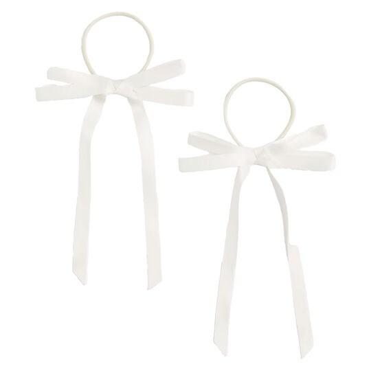 Élastiques à ruban blanc crème