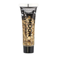 Gel holographique &agrave; grosses paillettes Moon Glitter dor&eacute;