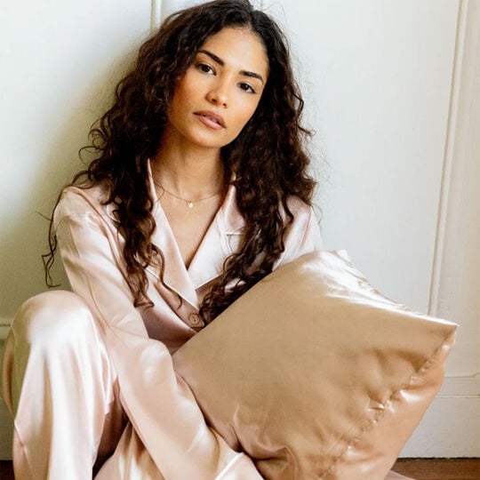 Taie d'oreiller en satin,  Taie d'oreiller en satin