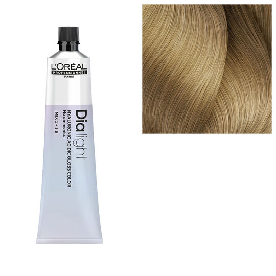 Coloration ton sur ton Dia light Hyaluronic 9.03 milkshake naturel dor&eacute;