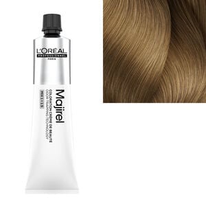 Coloration cr&egrave;me de beaut&eacute; Majirel 8.31 blond clair dor&eacute; cendr&eacute;