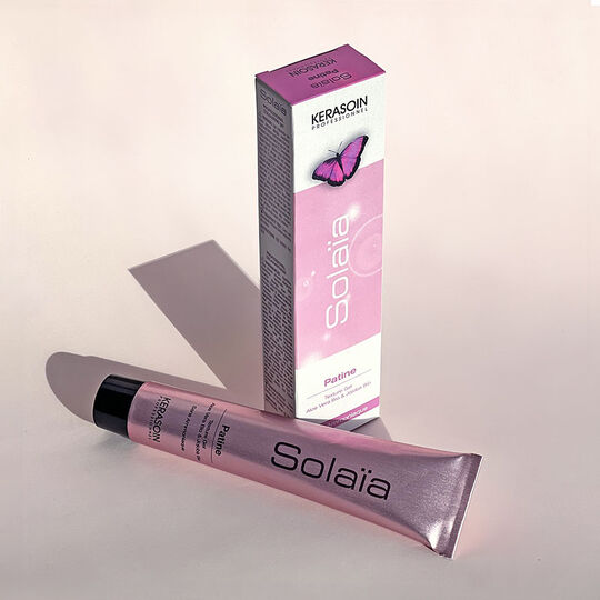 Patine Sola&iuml;a 7.12 blond cendr&eacute; iris&eacute;