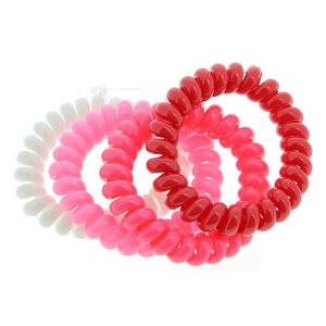 Elastiques scoubidou 4 couleurs roses et blanc