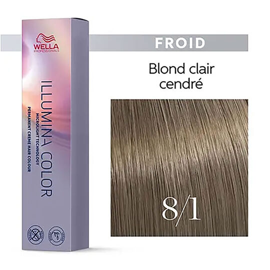 Illumina color 8/1 blond clair cendré