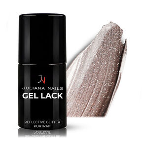 Vernis semi-permanent Gel Lack glitter portrait