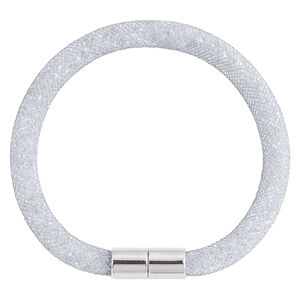 Bracelet strass filet blanc