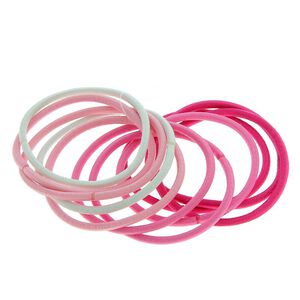 Elastiques colorés fins blanc et rose,  Elastiques colorés fins blanc et rose