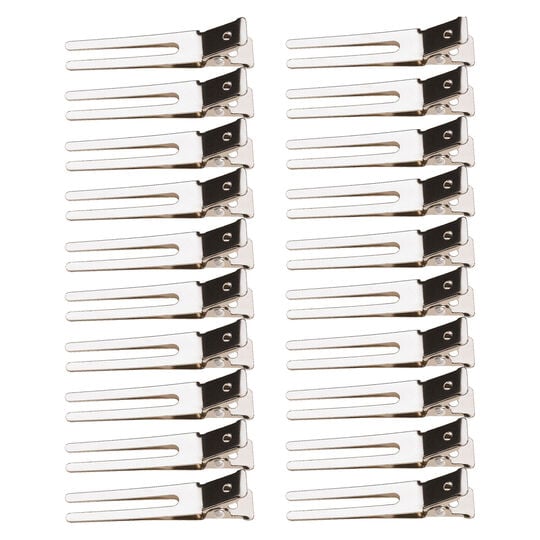 Lot de 20 pinces m&eacute;talliques