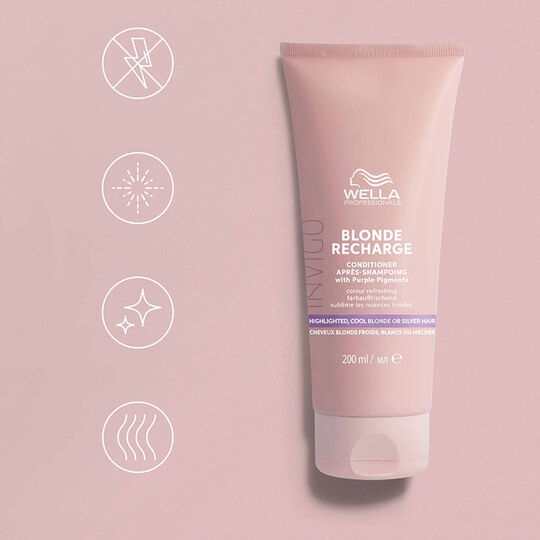 Conditionneur raviveur de couleur blond froid Invigo Blonde Recharge