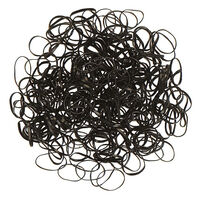 Mini élastiques silicone noirs