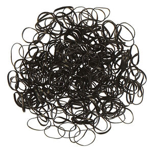 Mini élastiques silicone noirs