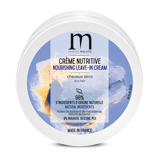 Cr&egrave;me nutritive sans rin&ccedil;age pour cheveux secs