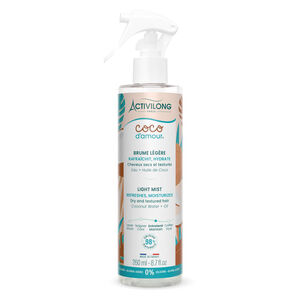 Brume l&eacute;g&egrave;re cheveux secs et textur&eacute;s Coco d'amour