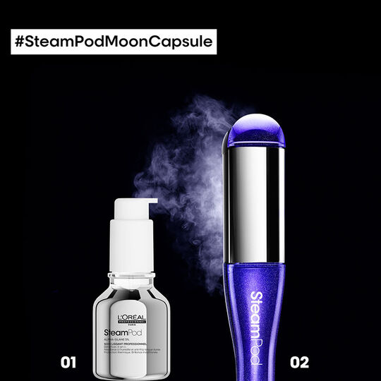 Lisseur-boucleur Vapeur SteamPod 4 en &eacute;dition limit&eacute;e Moon Capsule