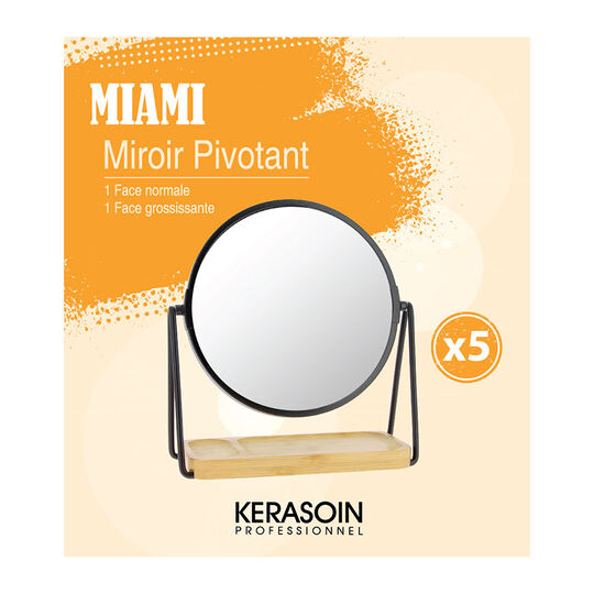 Miroir double face sur pied grossissant x 5 Miami