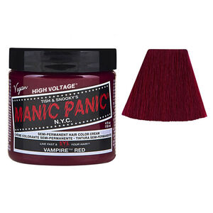 Coloration semi-permanente vampire red