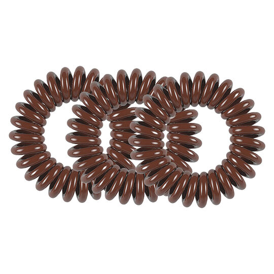 3 &Eacute;lastiques spirales Original pretzel brown
