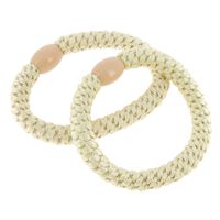 &Eacute;lastiques tiss&eacute;s sans m&eacute;tal beige